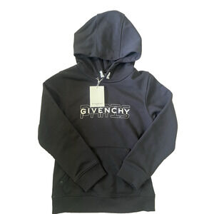 Givenchy Paris Kids Boy size 8 Hoodie Jacket Graphic logo Black